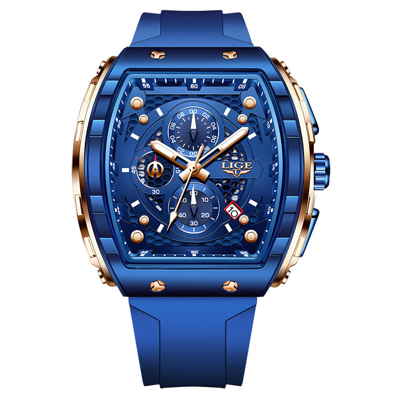 Men's Sports Quartz Watch Multifunctional Luminous Waterproof