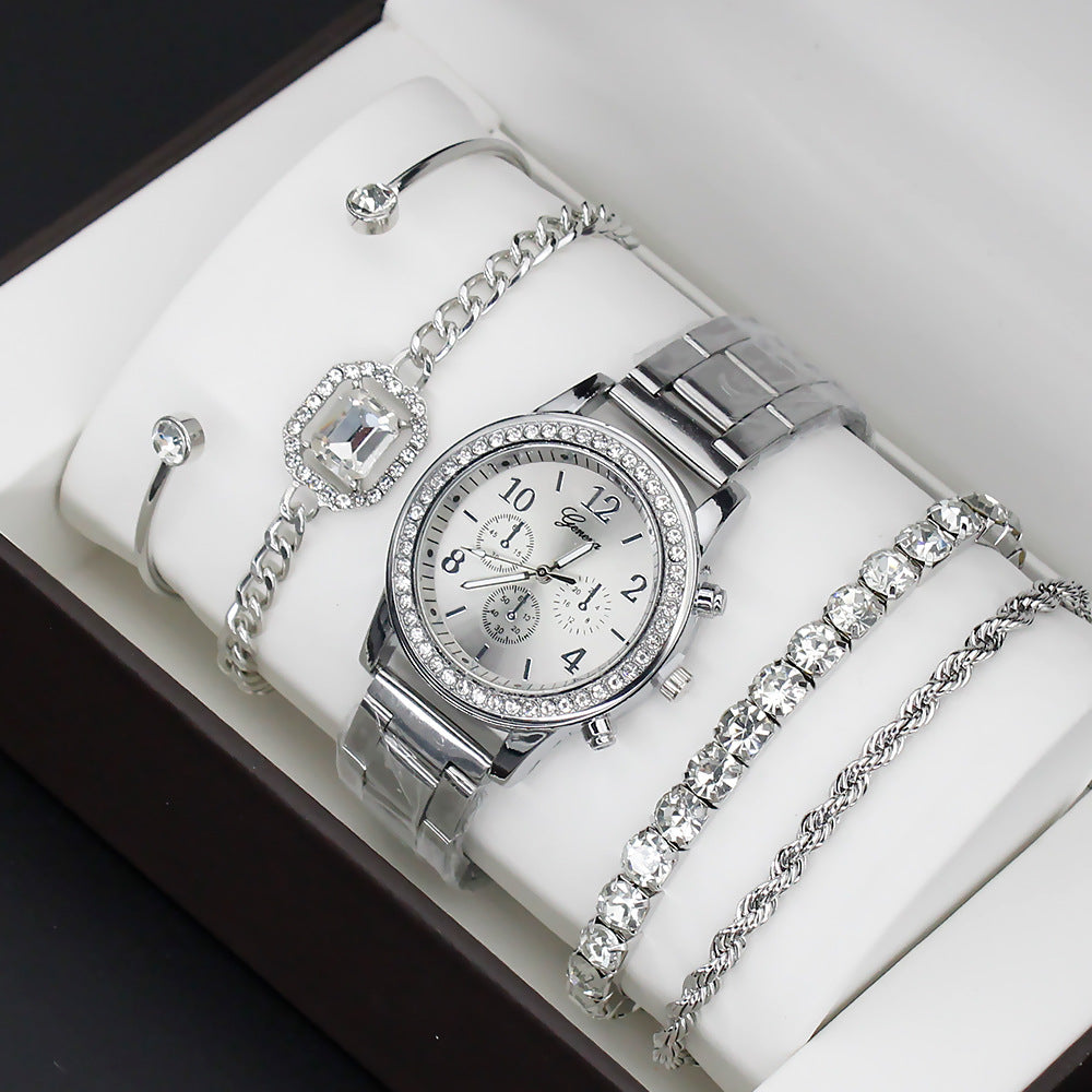 Women's Set With Bracelet 4 Pieces FashionWatch Quartz