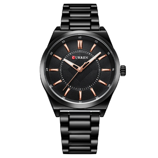Mens Simple Business Waterproof Bar-Clasp Watch
