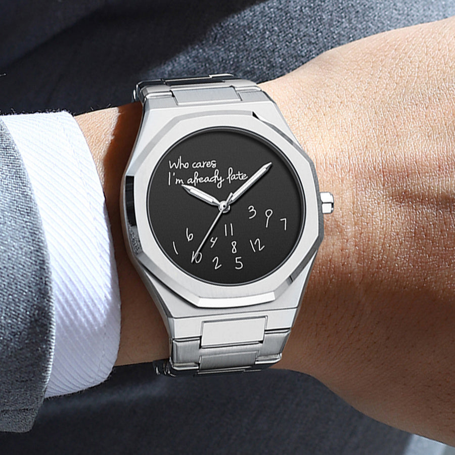 Digital Luminous Men's Table Simple Trend Octagonal Steel Watch