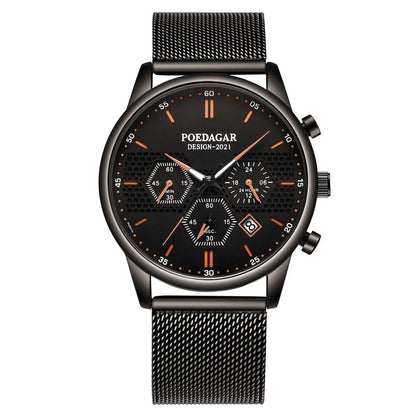 Men's Waterproof Luminous Multifunctional Sports Quartz Watch