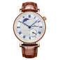 Sun Moon Star Waterproof Watch Two-pin Half Men's Watch