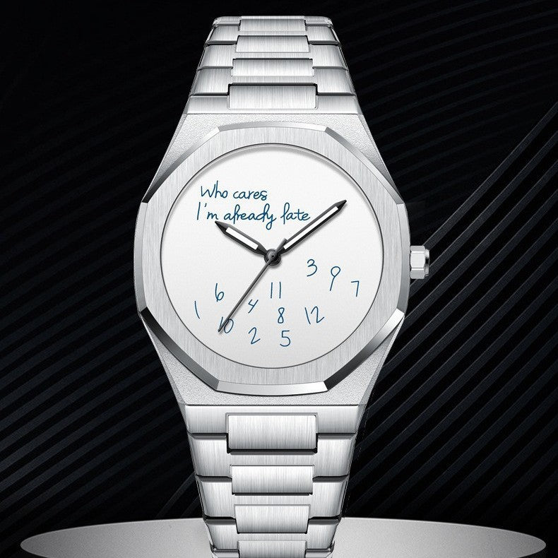 Digital Luminous Men's Table Simple Trend Octagonal Steel Watch