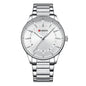 Mens Round Large-Dial Waterproof Watch