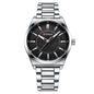 Mens Simple Business Waterproof Bar-Clasp Watch