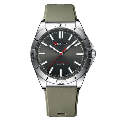 Simple Unisex Round Silicone-band Couples Watch Waterproof