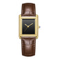Couple Leather Watch Strap Simple Square Student's Watch Waterproof