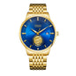 Waterproof Transparent Bottom Business Men's Mechanical Watch