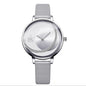 New victory engraved rhinestone women's watch sun pattern rose gold watch mesh belt belt ladies watch