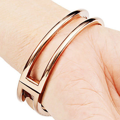 Rose Gold Simple Fashion Ladies Bracelet Watch