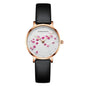 Rose Gold Plum Blossom Flower Student Ladies Watch