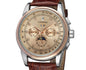 Moon Phase Shanghai Movement Rose Gold Case Brown Leather Strap Men Watch Top Brand Luxury Automatic Self Wind Watch