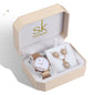 Three-piece Rose Gold Watch Birthday Gift Ladies Watch Set