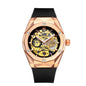 Automatic Mechanical Hollow Rose Gold Tape Men's Watch