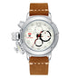 Automatic Mechanical Multifunctional Luminous Leather Rose Gold Men's Watch