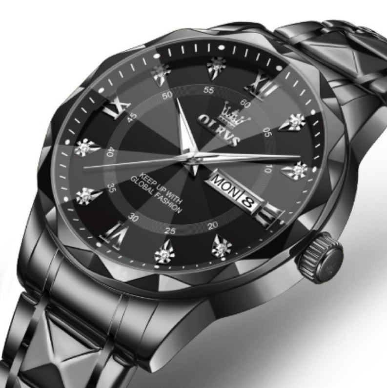 OLEVS Brand 2025 New Men's Luminous Waterproof Business Quartz Watch