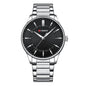 Mens Round Large-Dial Waterproof Watch