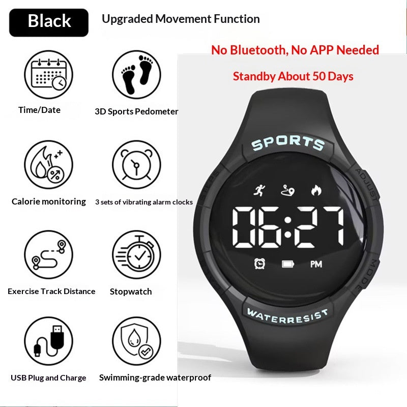 Touchscreen Sports Multifunctional Smart Bracelet Pedometer Heart Rate Monitor Electronic Watch