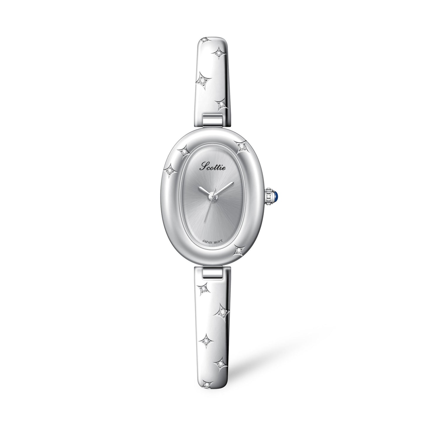 Oval Disk Bracelet Watch