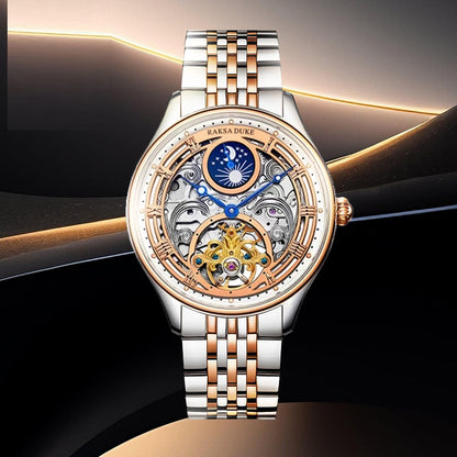 Business Leisure Waterproof Watch With Steel Strap
