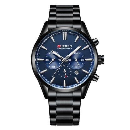 Men's Business Six-Hand Multifunction Quartz Watch