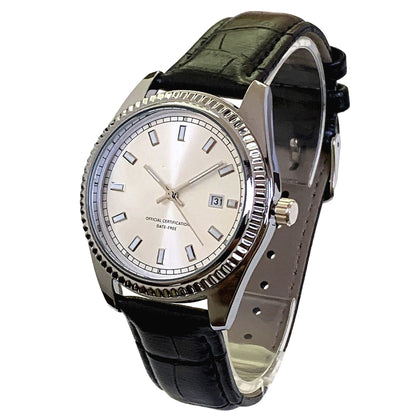 Business Leather Strap Classic Oyster Watch