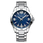 Waterproof Digital Quartz Watch With A Steel Band