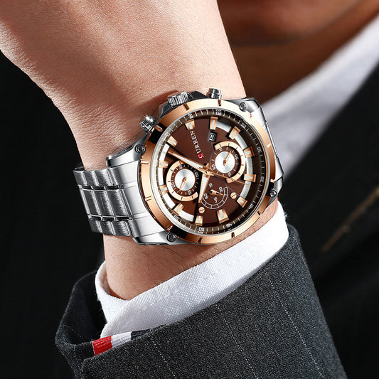 Fashionable Mens Waterproof Business Watch