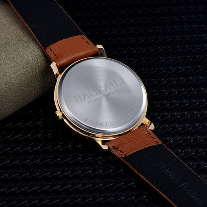 Cat playful quartz watch fashion cute casual rose gold shell powder watch