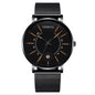 Fashion men's business watch quartz watch classic creative calendar watch