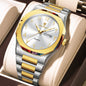 Men's Dual Calendar Simple And Trendy Waterproof Quartz Watch