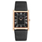 Light Luxury Square Quartz Leather Watch
