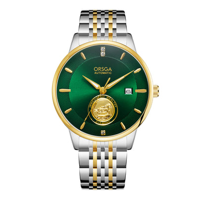 Waterproof Transparent Bottom Business Men's Mechanical Watch