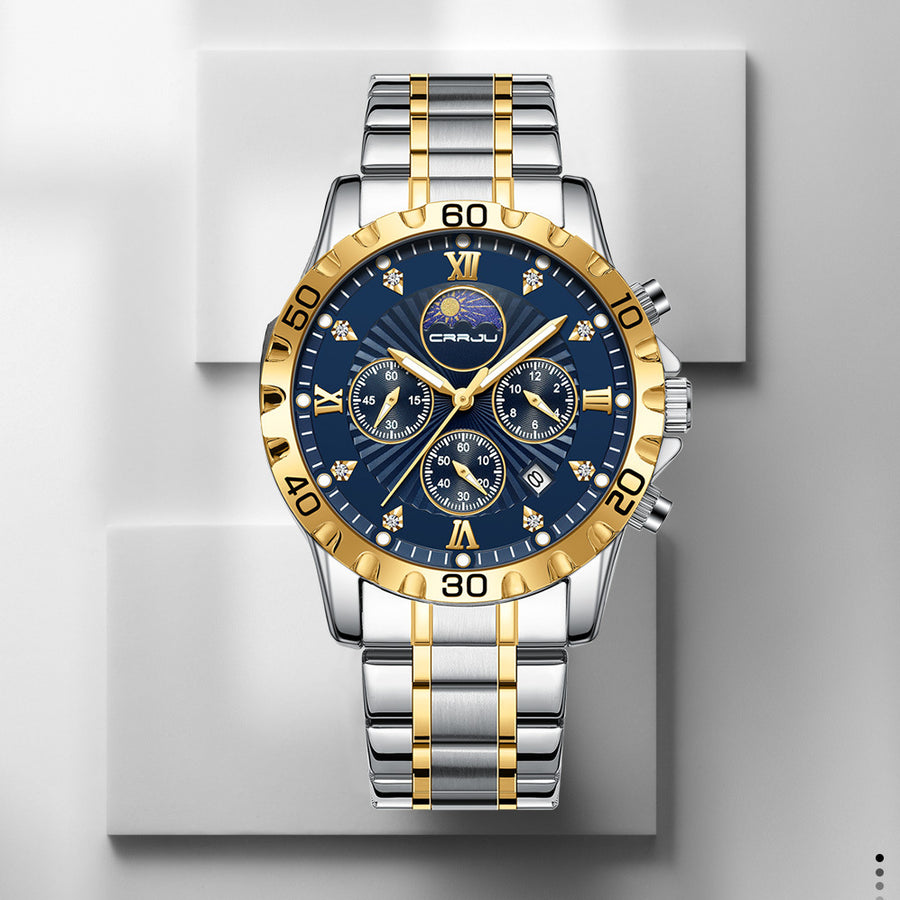 Men's Multifunctional Business Calendar Quartz Watch