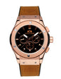 Multifunctional luminous rose gold tape men's watch