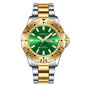 Mens Large-Dial Waterproof Dual-Date Business Watch