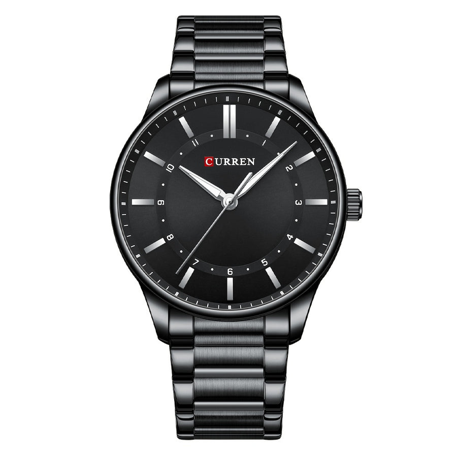 Mens Round Large-Dial Waterproof Watch