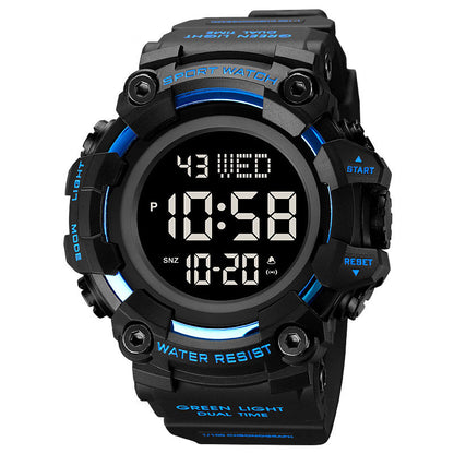 Fashion Large Dial Watch For Male Students Trendy Waterproof
