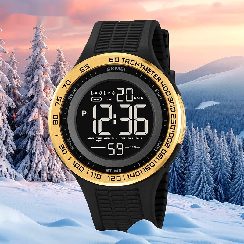 Men's Stylish And Versatile Electronic Watch Luminous Waterproof