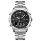Multifunctional Men's Steel Strap Watch Double Display Sports