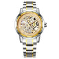 Business Leisure Hollow-out Room Gold Mechanical Watch