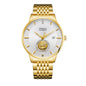 Waterproof Transparent Bottom Business Men's Mechanical Watch