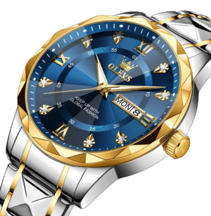 OLEVS Brand 2025 New Men's Luminous Waterproof Business Quartz Watch