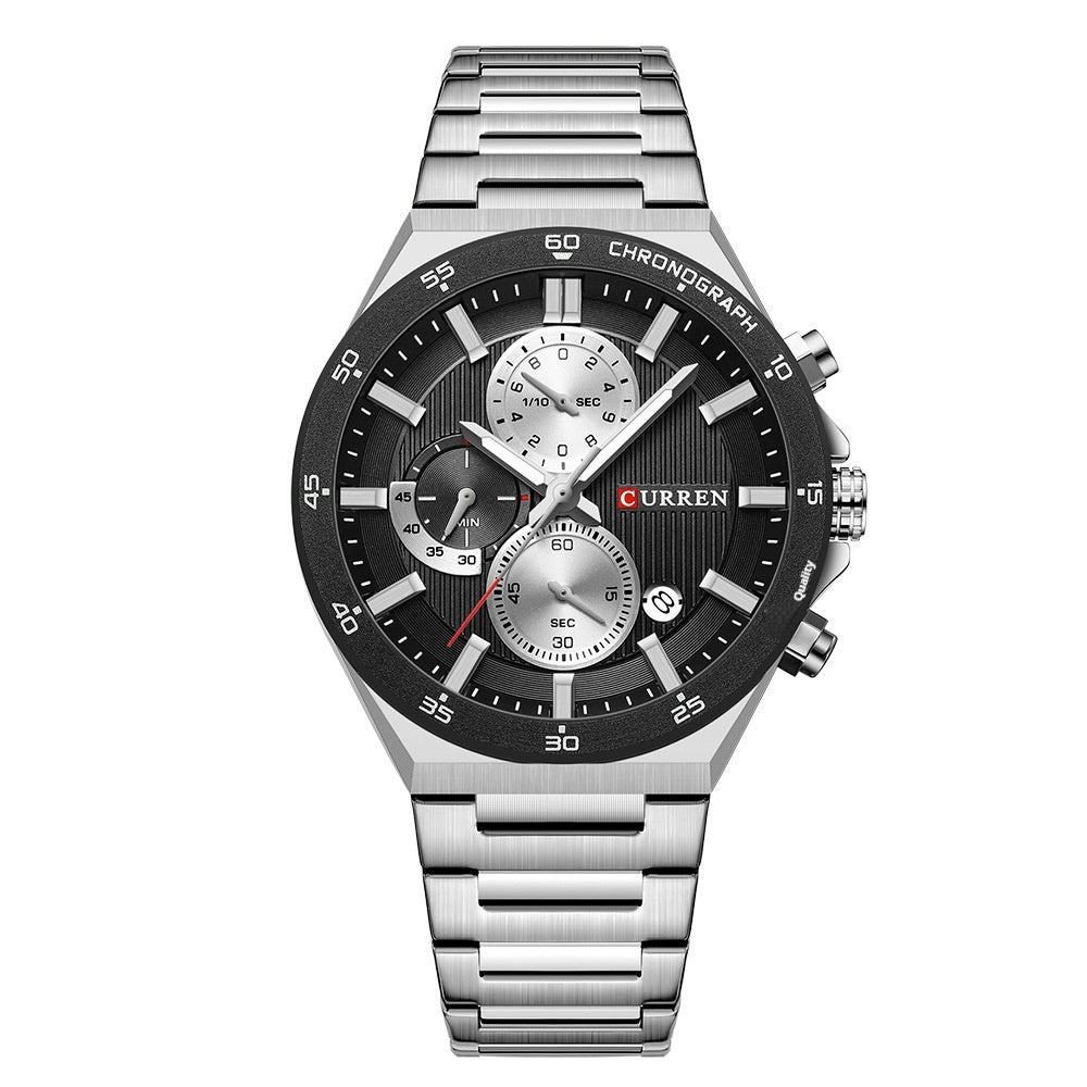 Neutral Waterproof Calendar Mens Business Sports Watch