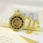 Openwork Pocket Watch Carved Octagonal Mechanical Pocket Watch Vintage Roman