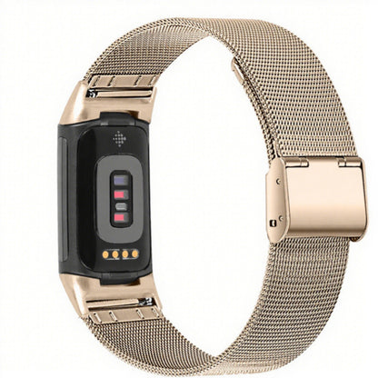 Alloy Strap With Card Buckle Fine Mesh Watch Strap