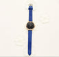 PU leather strap rose gold fashion casual fashion watch ladies black dial watch female models