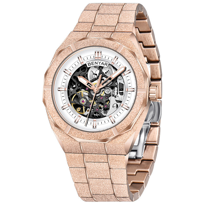 Men's Automatic Mechanical Fashion Waterproof Luminous Sports Hollow Watch