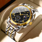 Brand Original Certification Men'S Watches Moon Phase Waterproof Quartz Watch for Man Chronograph Calendar Fashion Watch