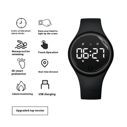 Electronic Watch Male Junior High School Student Female Silent Vibration Alarm Clock